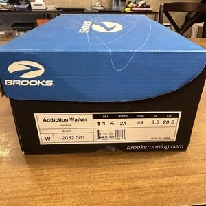 Brooks Addiction Walker Shoes Womens Size 11.5 2A Leather Walking 12032 001